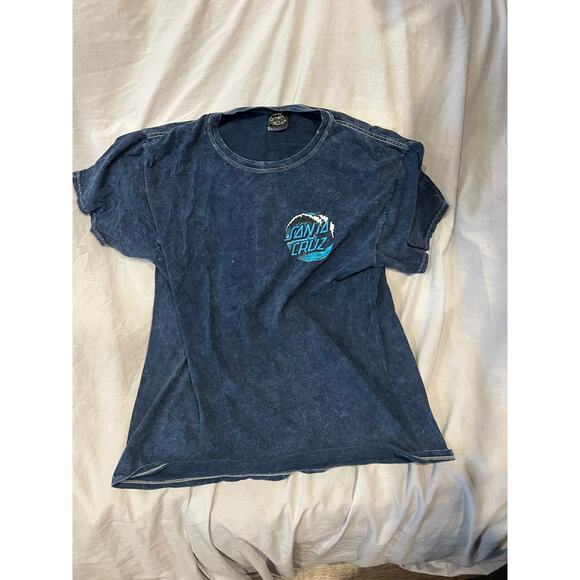 Santa Cruz Blue Ocean T-Shirt Mens L - Picture 1 of 4